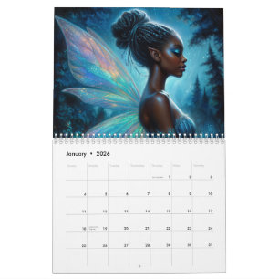 Calendrier des oeuvres d'art pour filles noires