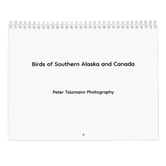 Calendrier des oiseaux du sud de l'Alaska et du Ca