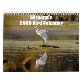 Calendrier des oiseaux du Wisconsin 2026