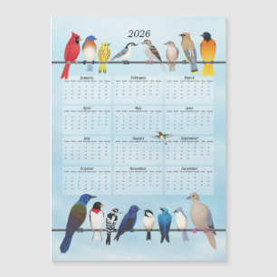 Calendrier des oiseaux jardins 2026