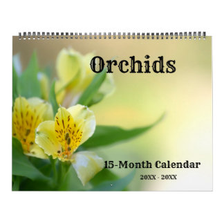 Calendrier des orchidées incroyables