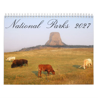 Calendrier des parcs nationaux 2027 12 mois