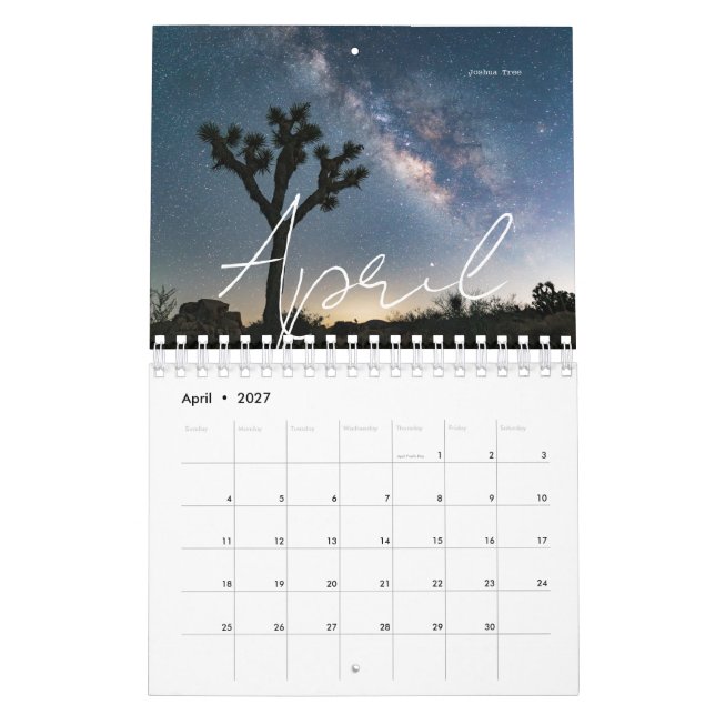 Calendrier des parcs nationaux des USA 2024 (Apr 2027)