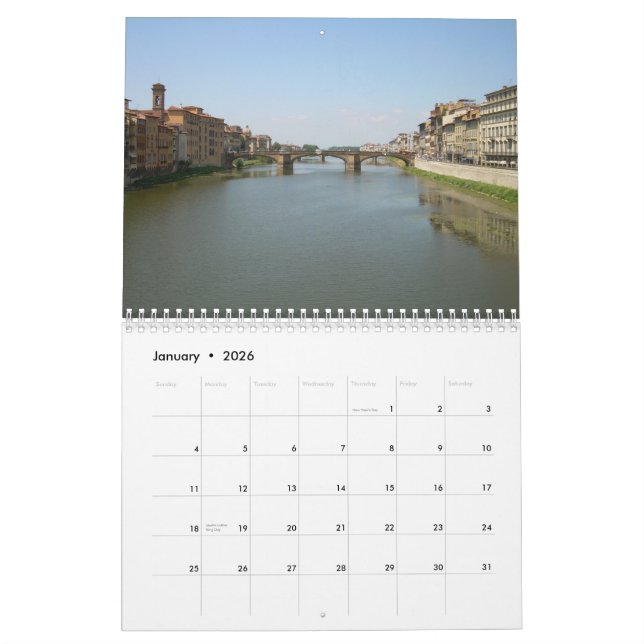 Calendrier des parois de fLORENCE (Jan 2026)