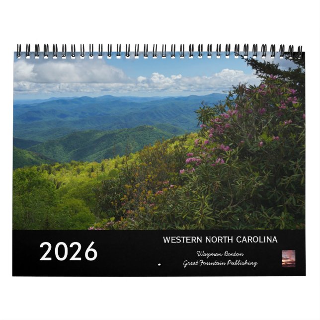 Calendrier des paysages de Caroline du Nord 2026 (Protection)