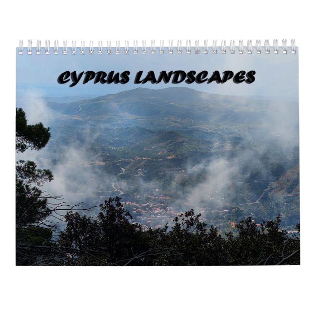 Calendrier des paysages de Chypre (Dos)