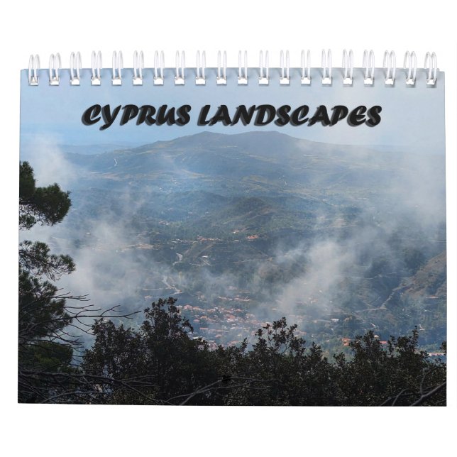 Calendrier des paysages de Chypre (Dos)