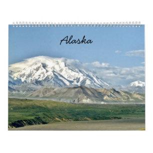Calendrier des paysages de l'Alaska