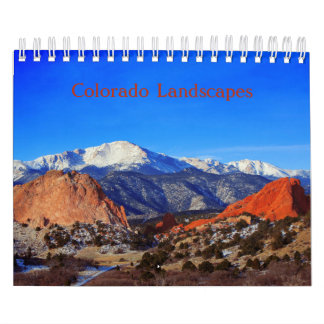 Calendrier des paysages du Colorado