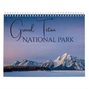 Calendrier des paysages du parc national du Grand 