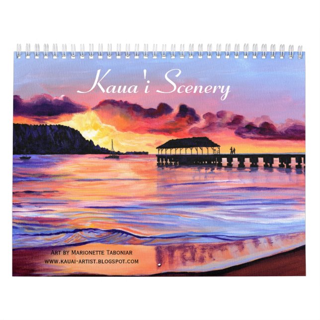 Calendrier des paysages et paysages de Kauai (Protection)