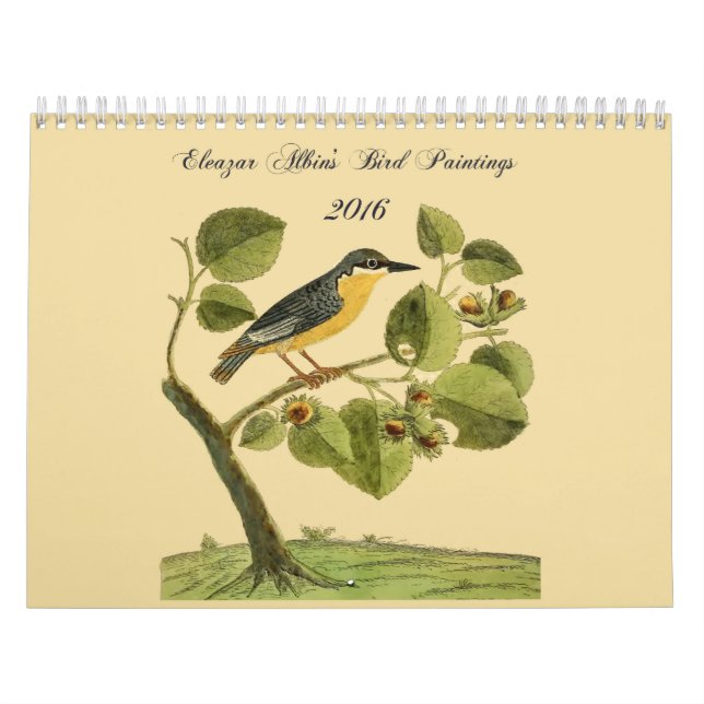 Calendrier des peintures 2016 d'oiseau d'Eleazar (Protection)