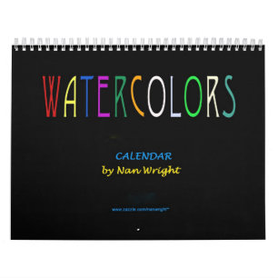 Calendrier des peintures aquarelles