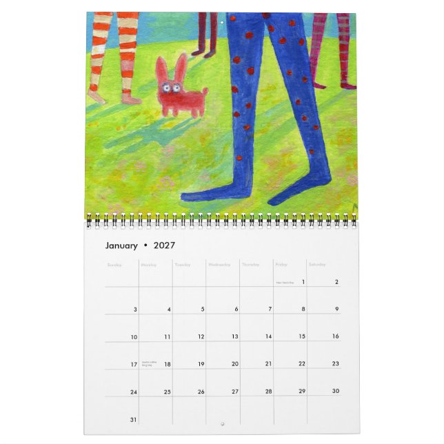 calendrier des petites peintures (Jan 2027)