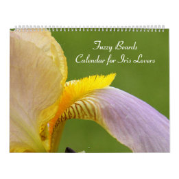 Calendrier des photos de fleur de l'Iris flou