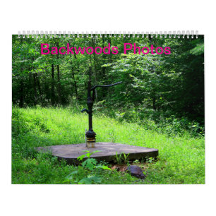 Calendrier des photos de fond de bois