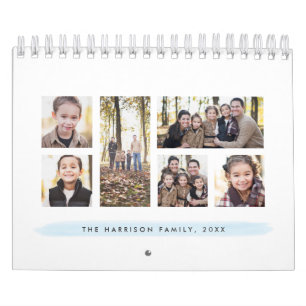 Calendrier des photos de lavage à l'eau