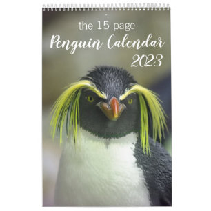 Calendrier des pingouins de 15 mois avec descripti