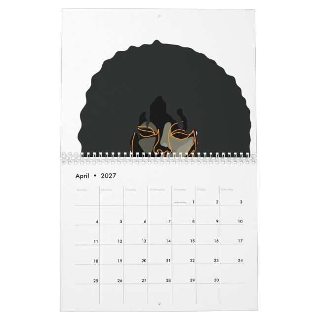 Calendrier des portraits de femmes afro-américaine (Apr 2027)