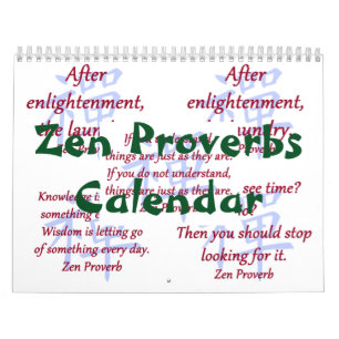 Calendrier des proverbes Zen