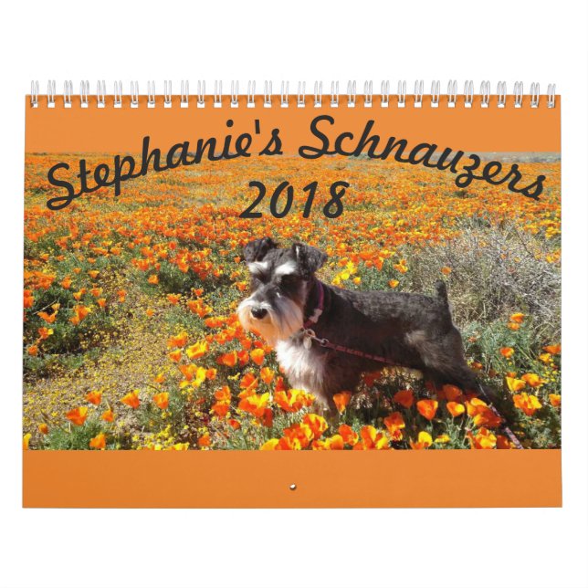 Calendrier des Schnauzers 2018 de Stephanies (Protection)