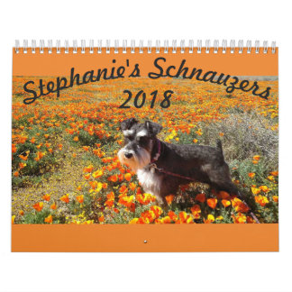 Calendrier des Schnauzers 2018 de Stephanies