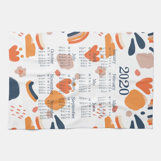 Calendrier des serviettes de thé 2020 | Décor de c (Horizontal)