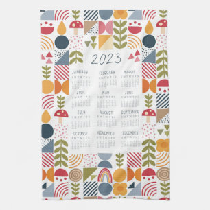 Calendrier des serviettes de thé 2023 Bauhaus Flor