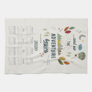 Calendrier des serviettes de thé   Wall Art   Dé
