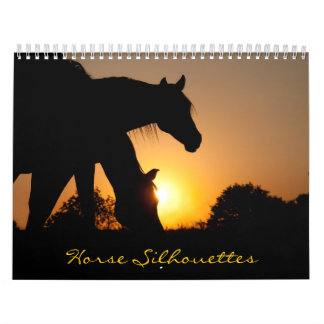 Calendrier des silhouettes de cheval