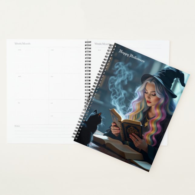 Calendrier des sorcières d'Halloween (Devant avec enveloppe)
