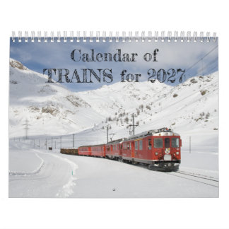 Calendrier des trains pour 2027 à vapeur et diesel