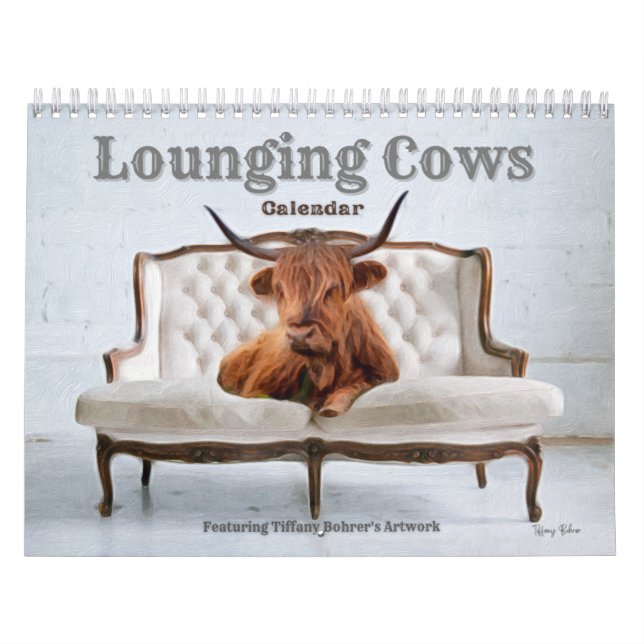 Calendrier des vaches de repos par Tiffany Bohrer (Protection)