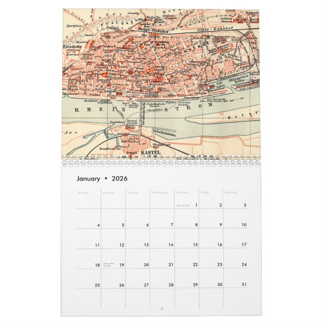 Calendrier des villes d'Allemagne (Jan 2026)