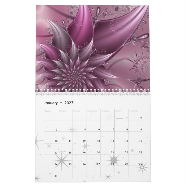 Calendrier des visuels -2009 de vortex (Jan 2027)