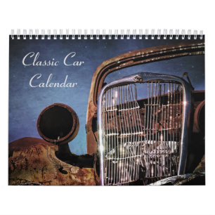 Calendrier des voitures classiques abandonnées