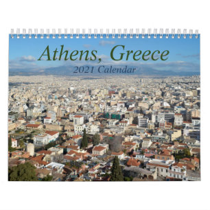 Calendrier des voyages d'Athènes Grèce 2021