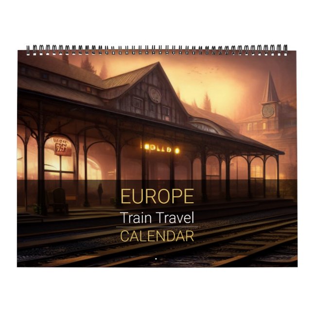 Calendrier des voyages en train en Europe (Protection)