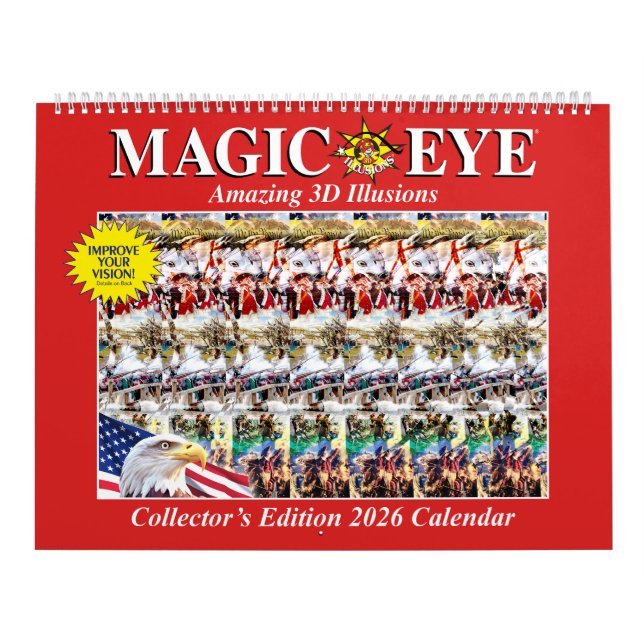 Calendrier des yeux magiques USA 2026 de 14,25 po  (Protection)