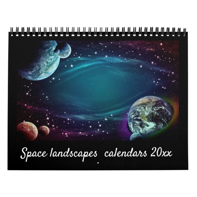 Calendrier Design élégant et moderne paysage de l'espace 12 m (Protection)