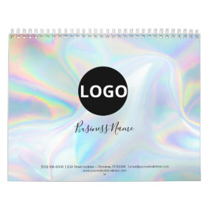 Calendrier Design holographique minimaliste et élégant