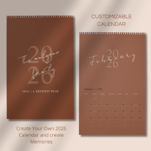 Calendrier Design minimaliste propre