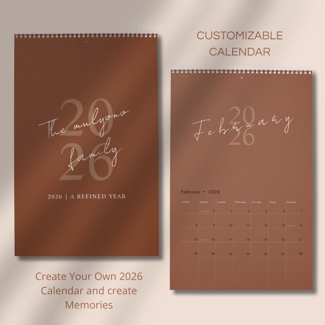 Calendrier Design minimaliste propre (Créateur téléchargé)