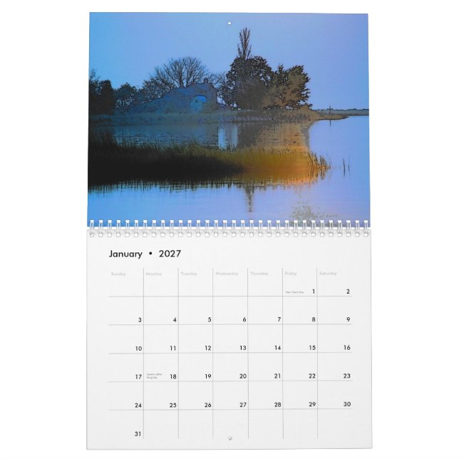 Calendrier d'été d'île de Smith (Jan 2027)