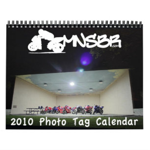 Calendrier d'étiquette de photo de 2010 MNSBR