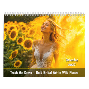 Calendrier Détruire la Robe – L'art Mariage Audacieux dans de