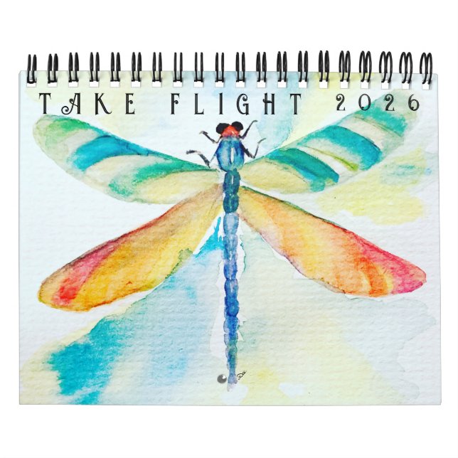 Calendrier deux pages Take Flight (12 mois) (Protection)
