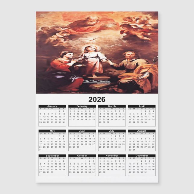 Calendrier Deux Trinités 2026 (Devant)