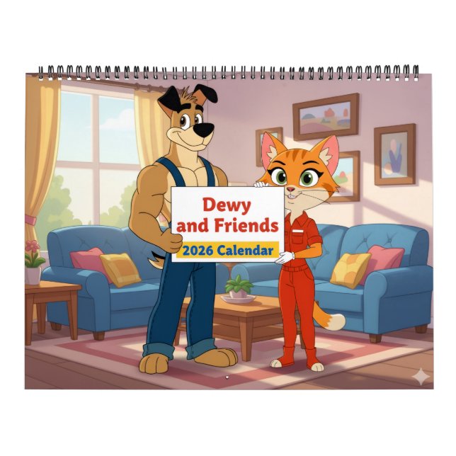 Calendrier Dewy and Friends 2026 Calendar (Protection)