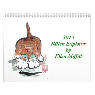 Calendrier d'Exporer 2014 de chaton par Ellen